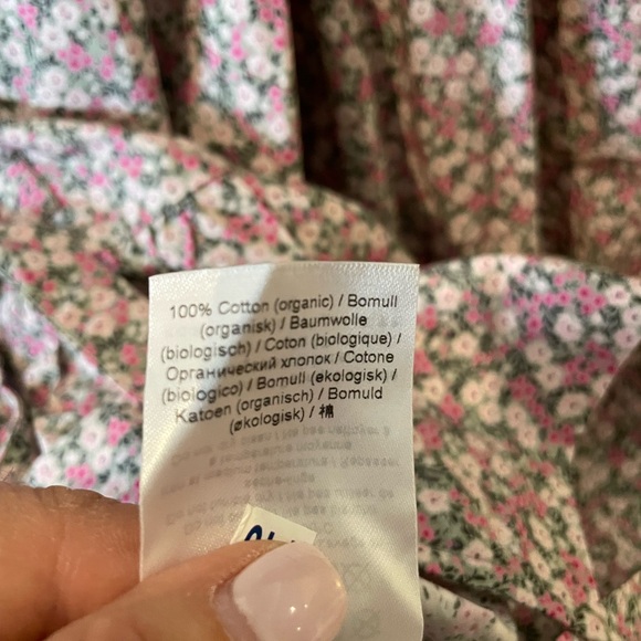 Ganni floral peplum bow top. Sz. 40. - Picture 6 of 12